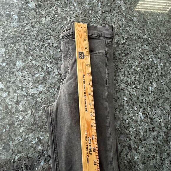 Rag & Bone High Rise Ankle Skinny Jeans Size 24 Black RANTI Modal Blend - Picture 7 of 10